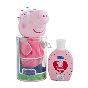 Peppa Pig - Piggy Pepina Princess 3D Figur Dusch- und Badegel 250 ml + Körperwaschlappen - Puppe, Geschenkset für Kinder