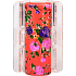 Linziclip Maxi Haarspange Perlorange mit Blüten 8 cm geeignet für dickeres Haar 1 Stück