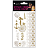 Tattoo Aufkleber Gold und Silber 15 x 9 cm 1143
