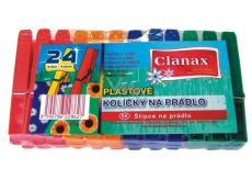 Clanax Kunststoff Wäscheklammern 24 Stück