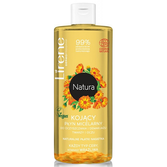 Lirene Natura ECO Calendulablüten beruhigendes mizellares Wasser 400 ml