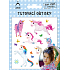 Bogen Tattoo Aufkleber mit Zertifikat für Kinder 03 Einhörner 14 x 11 cm