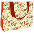 Nekupto Geschenkpapier Tasche mit Prägung 23 x 18 cm Weihnachtsäpfel