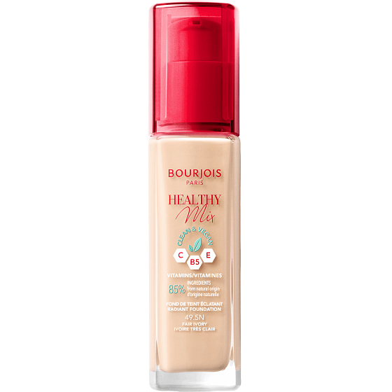 Bourjois Healthy Mix Clean & Vegan Make-up 49.5N Fair Elfenbein 30 ml