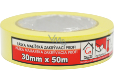 Mako Komfort lepicí páska zakrývací hladký krep, 7 dní, do 60 °C, 30 mm × 50 m