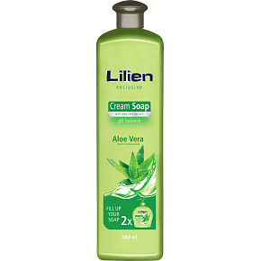 Lilien Aloe Vera Flüssigseife, Nachfüllung, 1 l
