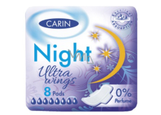 Carine Ultra Wings Night Intimeinsätze 8 Stück