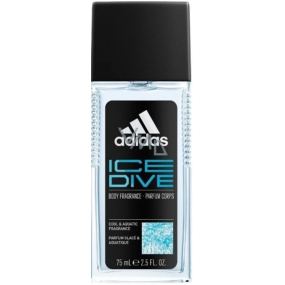 Adidas Ice Dive parfümiertes Deodorantglas für Männer 75 ml