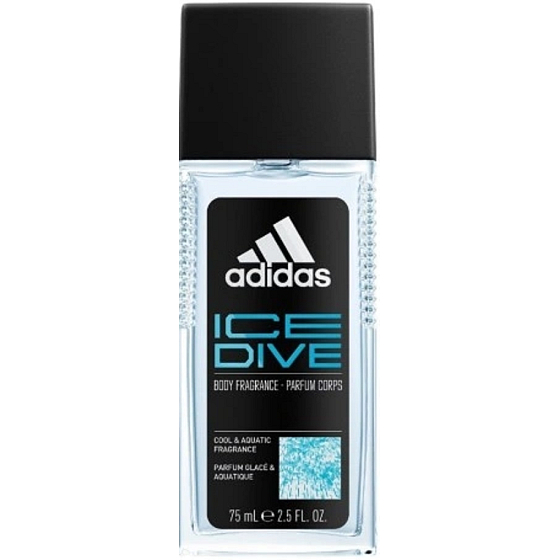 Adidas Ice Dive parfümiertes Deodorantglas für Männer 75 ml