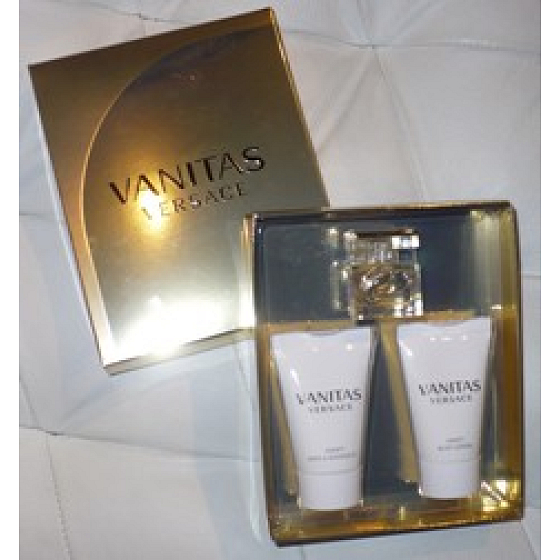 Versace Vanitas parfümiertes Wasser für Frauen 4,5 ml + Körperlotion 25 ml + Duschgel 25 ml, Geschenkset
