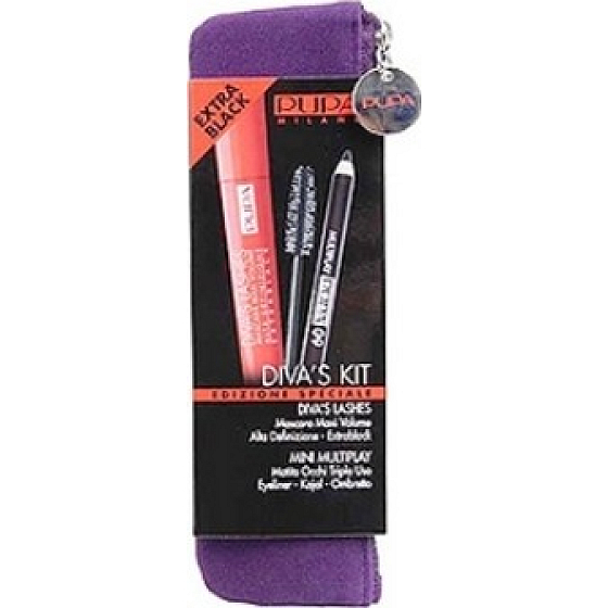 Pupa Divas Kit Wimperntusche + Eyeliner Mini Set
