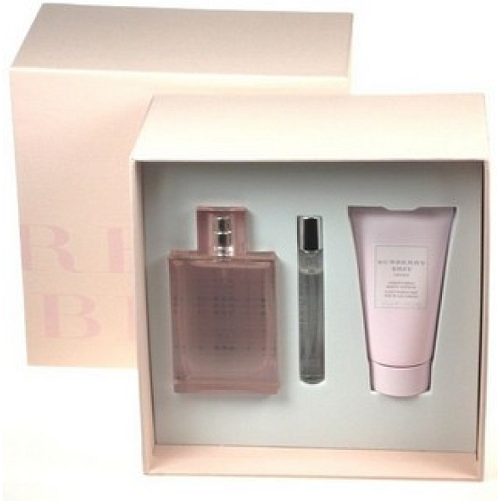 Burberry Brit Sheer Eau de Toilette 50 ml + Körperlotion 50 ml + Eau de Toilette 7,5 ml, Geschenkset für Frauen