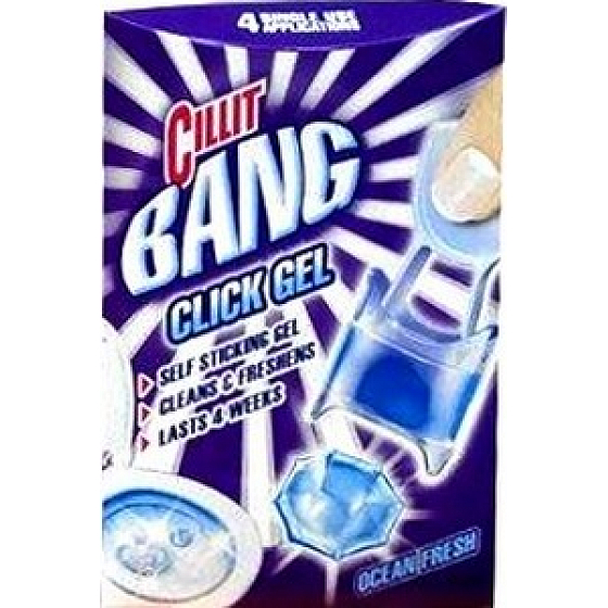 Cillit Bang Click Gel Ocean Frischer Gel-Toilettenreiniger 4 x 5 g
