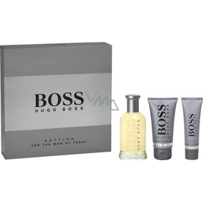 Hugo Boss Boss Nr.6 Flaschen Eau de Toilette für Männer 100 ml + After Shave Balm 75 ml + Duschgel 50 ml, Geschenkset