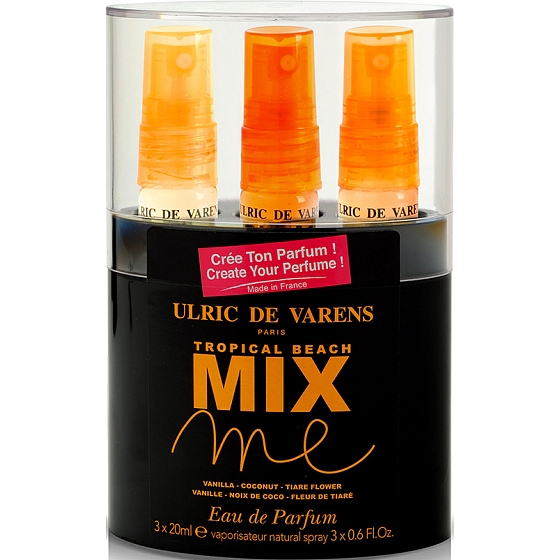 Ulric de Varens Mix Me Tropischer Strand Eau de Parfum für Frauen 3 x 20 ml