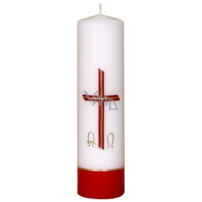 Lima Relief Church Kerze weiß Zylinder 1013 60 x 220 mm 1 Stück