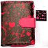 Albi Original Design Kunstleder Geldbörse Rosa Blüten 10 x 13 cm