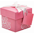 Angel Folding Geschenkbox mit Band Pink 7 x 7 x 7 cm