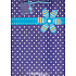 Nekupto Geschenk Papiertüte 32,5 x 26 x 13 cm Lila weißer Tupfen + Blume 1135 40 KFL