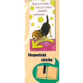 Albi Magnetisches Lesezeichen für das Buch Puppy Beagle 9 x 4,5 cm
