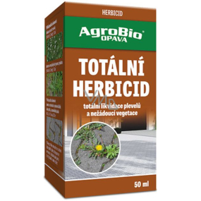 AgroBio Total Herbizid zum Abtöten von Unkraut, Bäumen, alten Rasenflächen 50 ml