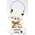 Nekupto Pets Holzschild Achtung! Verrückte niedliche Katze 12 x 8,5 cm
