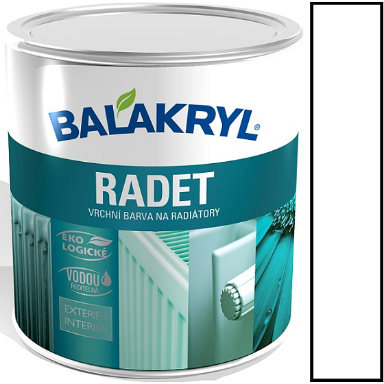Balakryl Radet 0100 Weiß Glanz Decklack für Heizkörper 0,7 kg