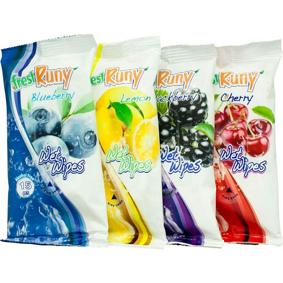 Freshruny Fruit Feuchttücher 15 Stück