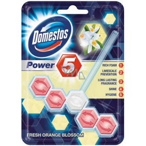 Domestos Power 5 Orangenblüten-Toilettenblock 55 g