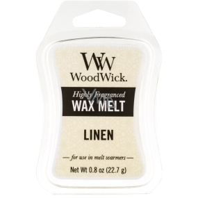 WoodWick Linen - Reines, nur duftendes Wachs für Aromalampen 22,7 g