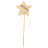 Filz Stern beige Aussparung 6 cm + Spieße