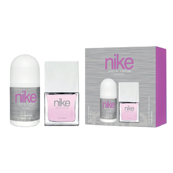Nike Sensaction Edition für Frauen Eau de Toilette für Frauen 30 ml + Roll-On Ball Deodorant 50 ml, Geschenkset