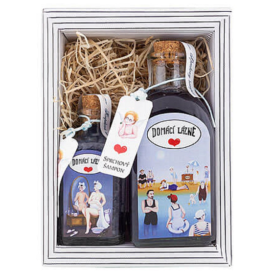 Bohemia Gifts Home Spa - Lavendel Duschgel 250 ml + Badesalz 110 g, Kosmetikset