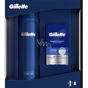 Gillette Sensitive Rasiergel 200 ml + After Shave Balsam 50 ml, Kosmetikset, für Männer