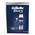 Gillette Sensor3 Rasierer + Ersatzkopf 4 Stück + Serie Rasierschaum 250 ml, Kosmetikset für Männer