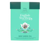 English Tea Shop Bio Grüner Tee mit Minze lose 80 g + Holzmessbecher mit Schnalle