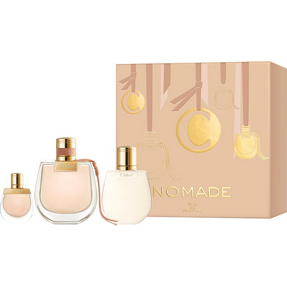 Chloé Nomade parfümiertes Wasser für Frauen 75 ml + Körperlotion 100 ml + parfümiertes Wasser 5 ml, Geschenkset