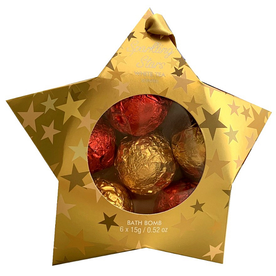 Salsa Collection Sparkling Stars funkelnder Badeball 6 x 15 g, Kosmetikset