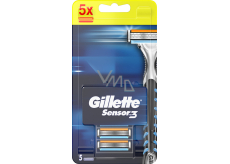 Gillette Sensor 3 Ersatzkopf 5 Stück für Herren