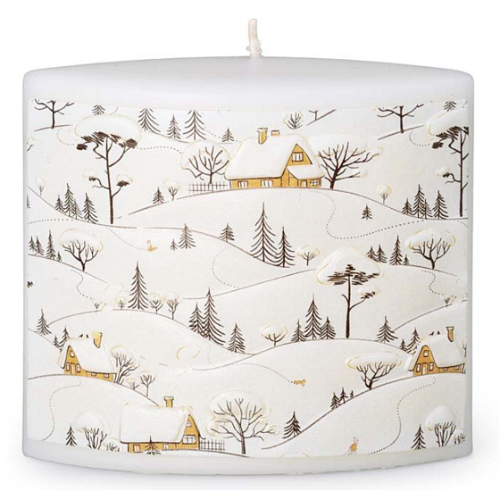 Emocio Snowy Poetry Duftkerze ellipse 115 x 53 x 100 mm