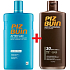 Piz Buin Feuchtigkeitsspendende Lotion SPF30 Feuchtigkeitsspendende Sonnenlotion 200 ml + After Sun Beruhigende & kühlende Lotion mit Aloe Vera, spendet Feuchtigkeit und kühlt, mindert durch UV-Strahlen verursachte Rötungen 400 ml, Duopack