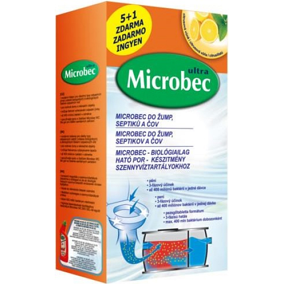 Bros - Microbec für Klärgruben und Kläranlagen 6 x 25 g