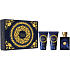 Versace Dylan Blue Eau de Toilette 50 ml + After Shave Balm 50 ml + Shower Gel 50 ml, Geschenkset für Männer