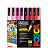 Posca Universal-Acrylmarker-Set 0,9 - 1,3 mm Love Mix aus warmen Tönen 8 Stück PC-3M