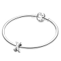 Charme Sterling Silber 925 Alphabet Buchstabe X, Perle für Armband