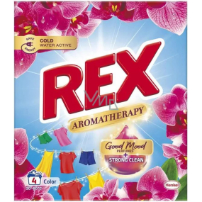 Rex Aromatherapy Color Orchid Waschpulver für Buntwäsche 4 Dosen 260 g