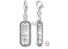 Charm Sterling silver925 Love and Peace - rotierendes Symbol, Liebesarmband Anhänger
