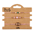 Albi Schildkröte rosa Armbänder, verstellbare Größe, Set 3 Stück