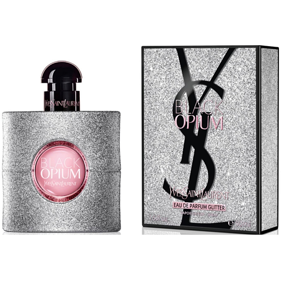 Yves Saint Laurent Black Opium Glitter parfémovaná voda 30 ml – dámská vůně se třpytivým flakonem