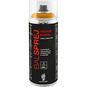 BALSPREJ oberflächenuniverselle Acrylfarbe in Sprayform, RAL 1003 Signalgelb, 400 ml BALSPREJ oberflächenuniverselle Acrylfarbe in Sprayform, RAL 1003 Signalgelb, 400 ml